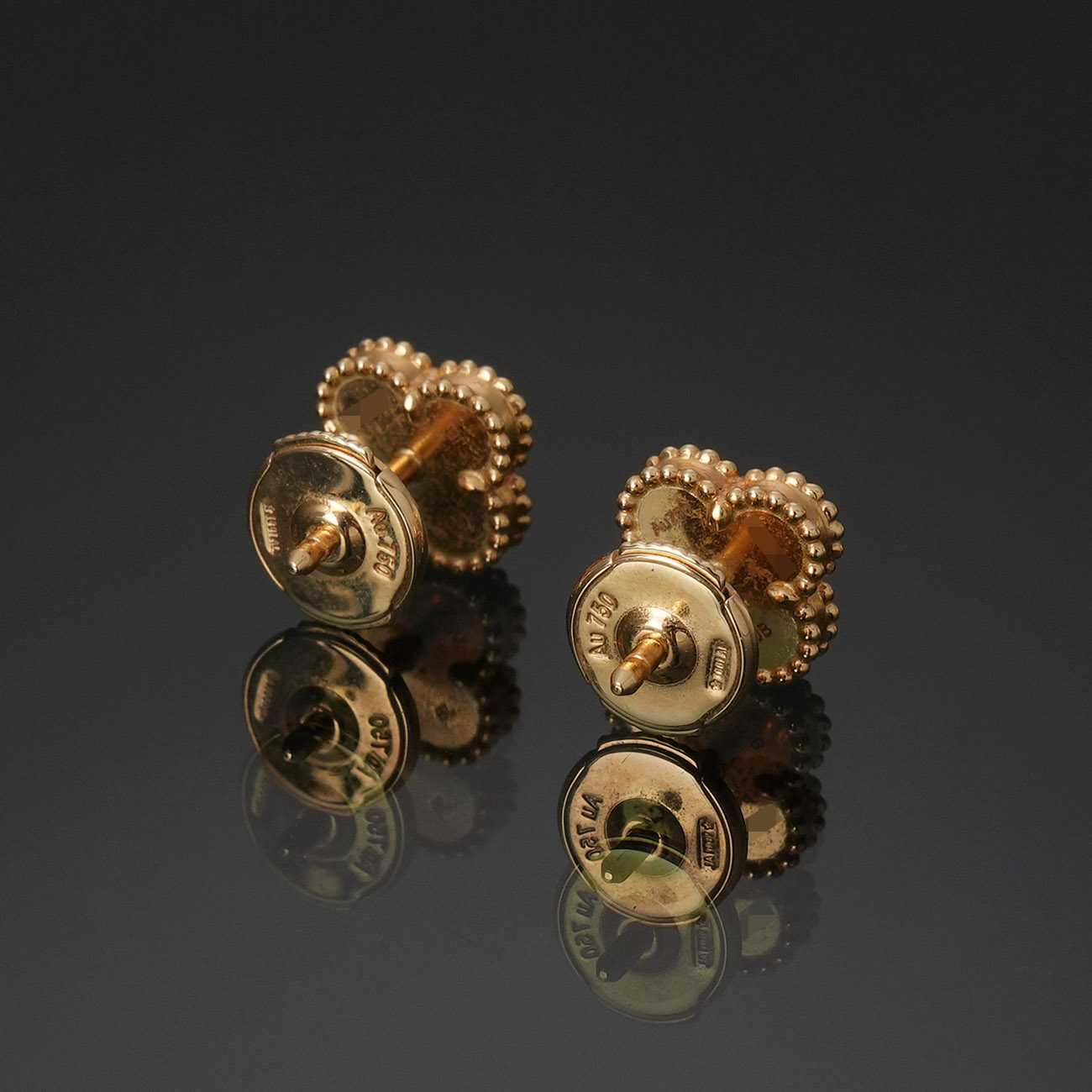 VAN CLEEF & ARPELS(USED)반클리프 스위트 알함브라 오닉스 이어링 ARA44900